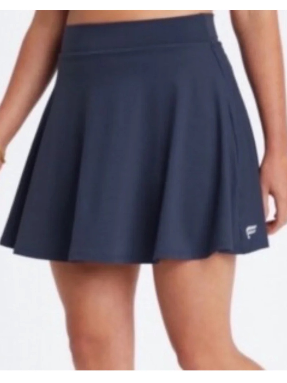 Fabletics Navy Blue Flounce Performance Flare Tennis Skirt